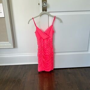 Lucy in the Sky Hot Pink Mini Dress
